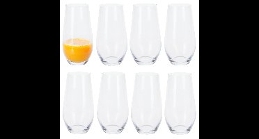 Excellent Houseware Tumbler waterglazen - 12x stuks - 580 ml