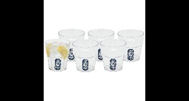 Excellent Houseware waterglas stapelbaar - 12x - 275 ml - onbreekbaar
