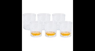 Excellent Houseware Whiskey glas Palm Springs - 6x - 340 ml