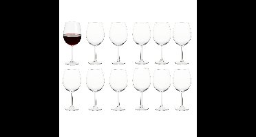 Excellent Houseware Wijnglazen - 12x stuks - 580ml - glas