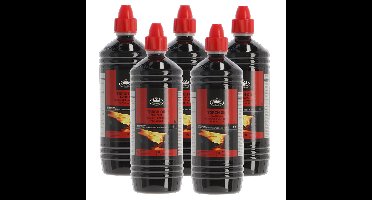 Fancy Flames Fakkelolie - 5x - 1 liter - lange brandduur - voor buiten