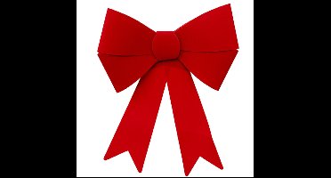 Feeric Christmas Decoratie strik - rood fluweel - 30 cm - papier