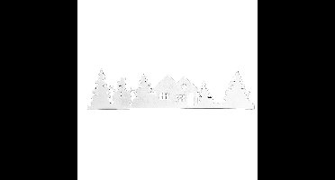 Feeric Christmas sneeuwrand winter - wit - 100 x 25 cm - polyester