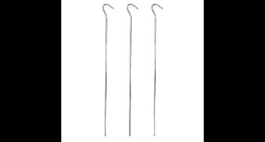 Grondpennen - 20x stuks - tentharingen - metaal - halfrond - 30 cm