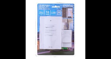 Grundig Draadloze deurbel - wit - 16 melodieen - 30 meter bereik