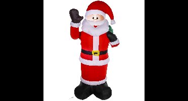 HI grote opblaasbare kerstman - 180 cm - met verlichting/beweging