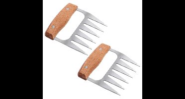 HI Vleesklauwen - 2x stuks - perfect voor pulled pork / chicken - RVS