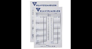 Klaverjassen Scoreblok - 2x - 50 vellen - papier