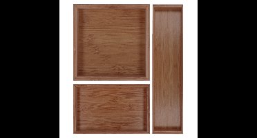 Lade bakjes/organize set - Tidy Smart - 3 delig - acacia hout