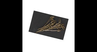 Leisteen tapasbord 18 cm met prikkers 9,5 cm