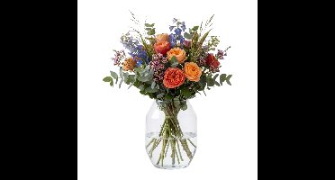Mica Decorations Bloemenvaas Dali - transparant - D19 x H25 cm