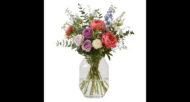 Mica Decorations Bloemenvaas Dali - transparant - D25 x H33 cm