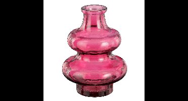 Mica Decorations Bloemenvaas Sira - glas - roze - D12 x H16 cm