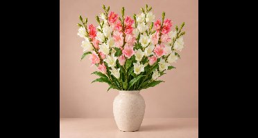 Mica Decorations Boeket Kunstbloemen 8x Campanula takken - H71 cm