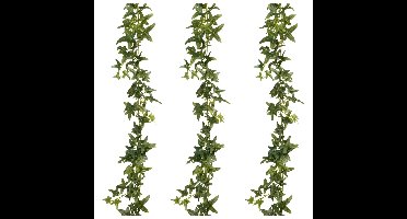 Mica Decorations Kunstplanten Hedera Slinger - 3x - 180 cm - groen