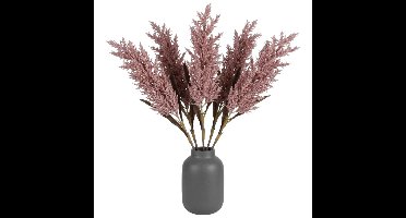 Mica Decorations Pampasgras pluim losse tak - 4x - oudroze - 88 cm