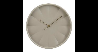 Mica Decorations Tikki Wandklok - D30 cm - beige - kunststof - modern