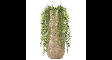 Mica Decorations Vaas - keramiek - flakes - goud - D21 x H55 cm