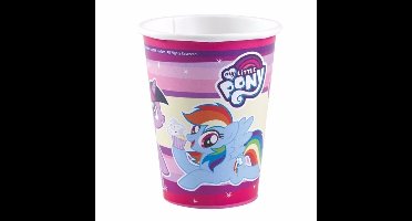 My Little Pony drinkbekers - 8x stuks - 250 ml - unicorn