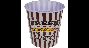 Out of the Blue Popcorn bak - rood/wit - kunststof - D17,5 - 5L
