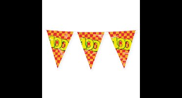 Paperdreams Verjaardag 100 jaar thema Vlaggetjes - Feestversiering - 10m - Folie - Dubbelzijdig