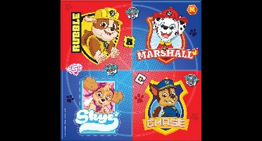 Paw Patrol servetten - 32x - 23 cm - papier - thema feest