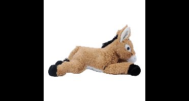 Pia Toys Knuffeldier Ezel - pluche stof - premium kwaliteit knuffels - lichtbruin - 25 cm