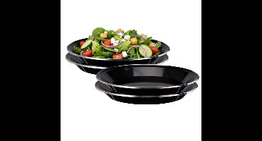 Redcliffs Campingborden - 4x stuks - zwart - 24 x 2 cm - borden