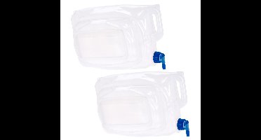 Redcliffs jerrycan/watertank met kraan - 2x - opvouwbaar - 13 liter - outdoor