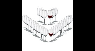 Royal Leerdam Wijnglazen Esprit - 30x - rode wijn - glas - 530 ml