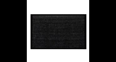 Ruhhy deurmat - 60 x 90 cm - zwart/grijs - antislip - woonaccessoires