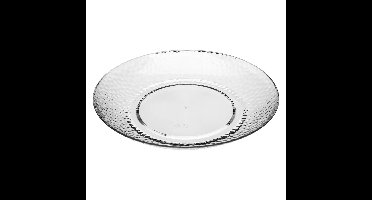 Secret de Gourmet onbreekbare Diner borden - kunststof - transparant - 27 cm