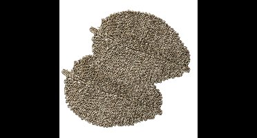 Secret de Gourmet Placemat - 8x - zeegras naturel - 48 x 33 cm