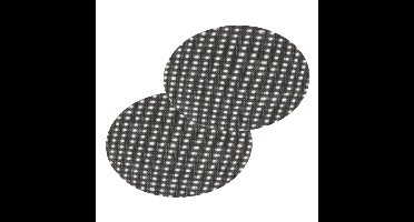 Secret De Gourmet Placemat Maoli - 12x - ovaal - zwart - 48 x 35 cm