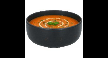 Secret de Gourmet soepkom Zanzibar - zwart - 15 x 6 cm - 480 ml