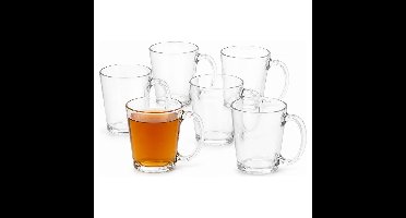 Secret de Gourmet Theeglas - 6x stuks - glas - 255 ml - glazen