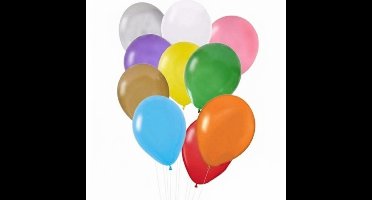 Shoppartners Party Ballonnen - 90x stuks - Mix kleuren - feestartikel