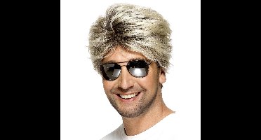 Smiffy's Verkleed pruik - blond haar - heren - volwassenen - carnaval