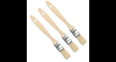 Sorex Verfkwasten - 3x - plat - 20 mm - kunststof - schilderen