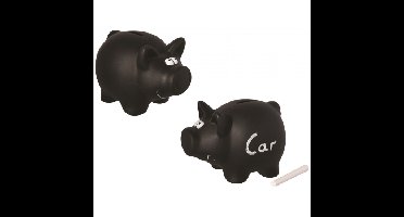 Spaarvarken/spaarpot met krijtje - 16 cm - kinderen - beschrijfbaar