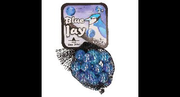 Speelgoed knikkers Blue Jay - 21 stuks - kinderen - glas - 2 formaten