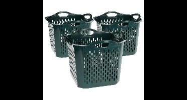 Storage Solutions Opbergmand - 3x - kunststof - 40 x 40 x 32 cm