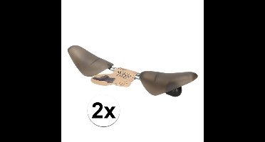 Storage Solutions schoenspanners - 4x stuks - grijs - metalen veer