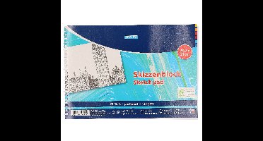 Stylex Schetsboek/tekenboek in A4 formaat - 2x - 25 vellen - 135 gr. papier