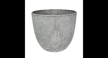 Ter Steege Bloempot - grijs - natuursteen look - D23 x H20 cm