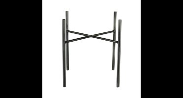 Ter Steege - bloempot plantenstandaard/verhoger - zwart - H16 x B17 cm