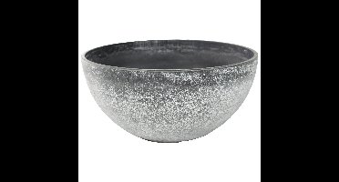 Ter Steege Bloempot schaal - kunststof - grijs - D25 x H12 cm