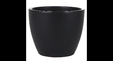 Ter Steege Bloempot - zwart - Scandinavische look - 15 x 12 cm