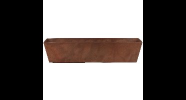 Ter Steege Plantenbak - gerecycled kunststof - bruin - 74 x 17 cm