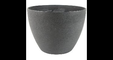 Ter Steege Plantenpot - donkergrijs - kunststof - 22 x 17 cm
